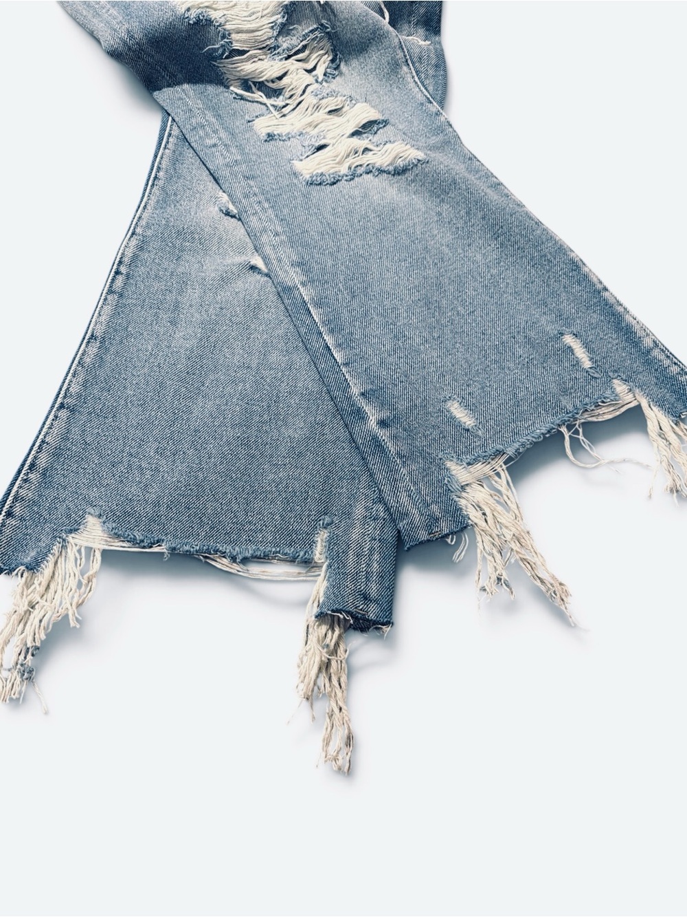 Petra Cropped Jeans size 11/29 Medium Blue Wash Distressed High Rise NWT - Picture 9 of 15